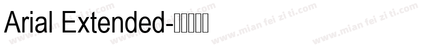Arial Extended字体转换